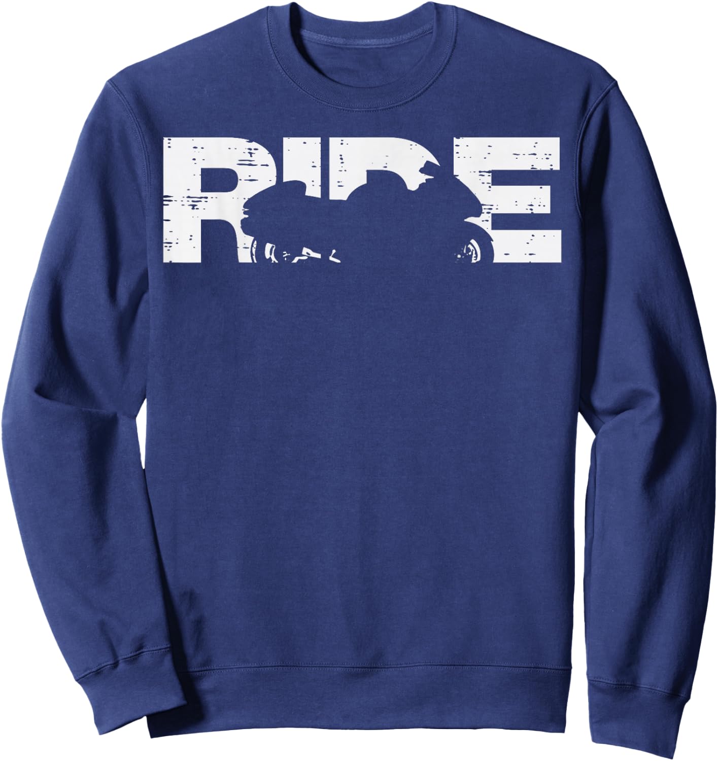Biker Ride Motorcycle Motorbike Men Women Boys Kids Youth Sweatshirt - Sweatshirt | Navy