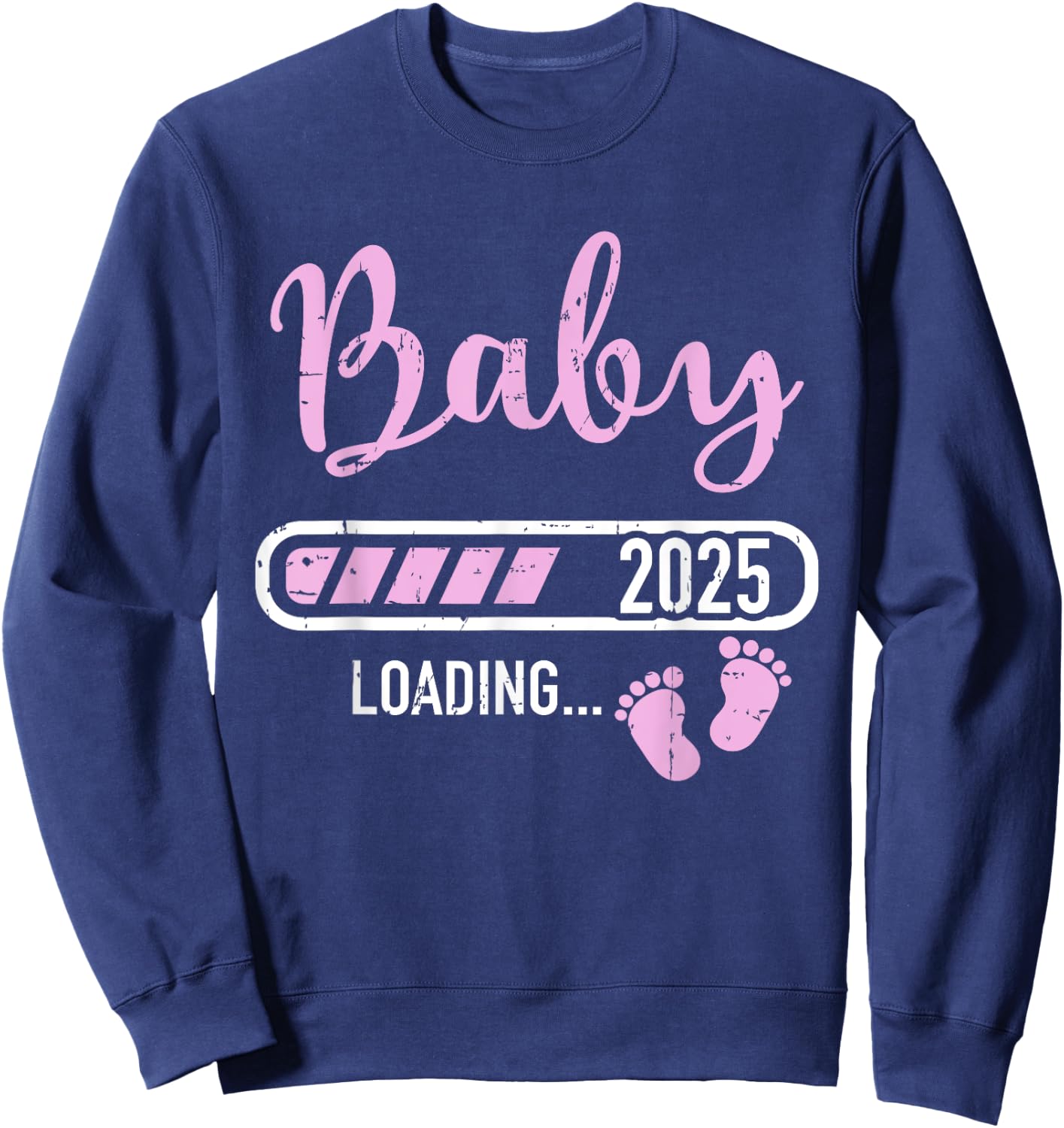 Baby loading 2025 for pregnancy announcement Sweatshirt - Sweatshirt | Navy