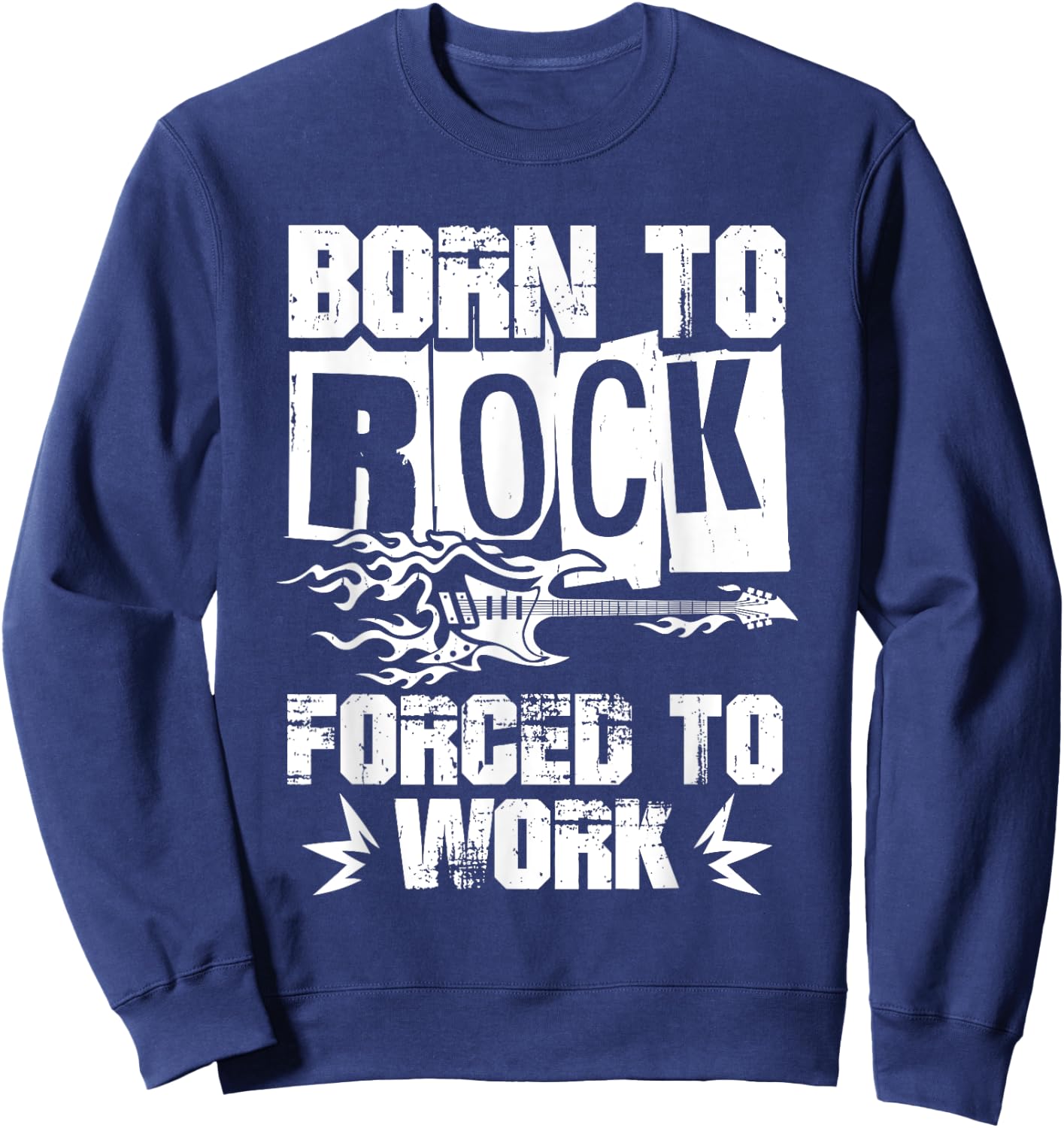 Music Rock And Roll Band Concert Musician Hard Rock Sweatshirt - Sweatshirt | Navy