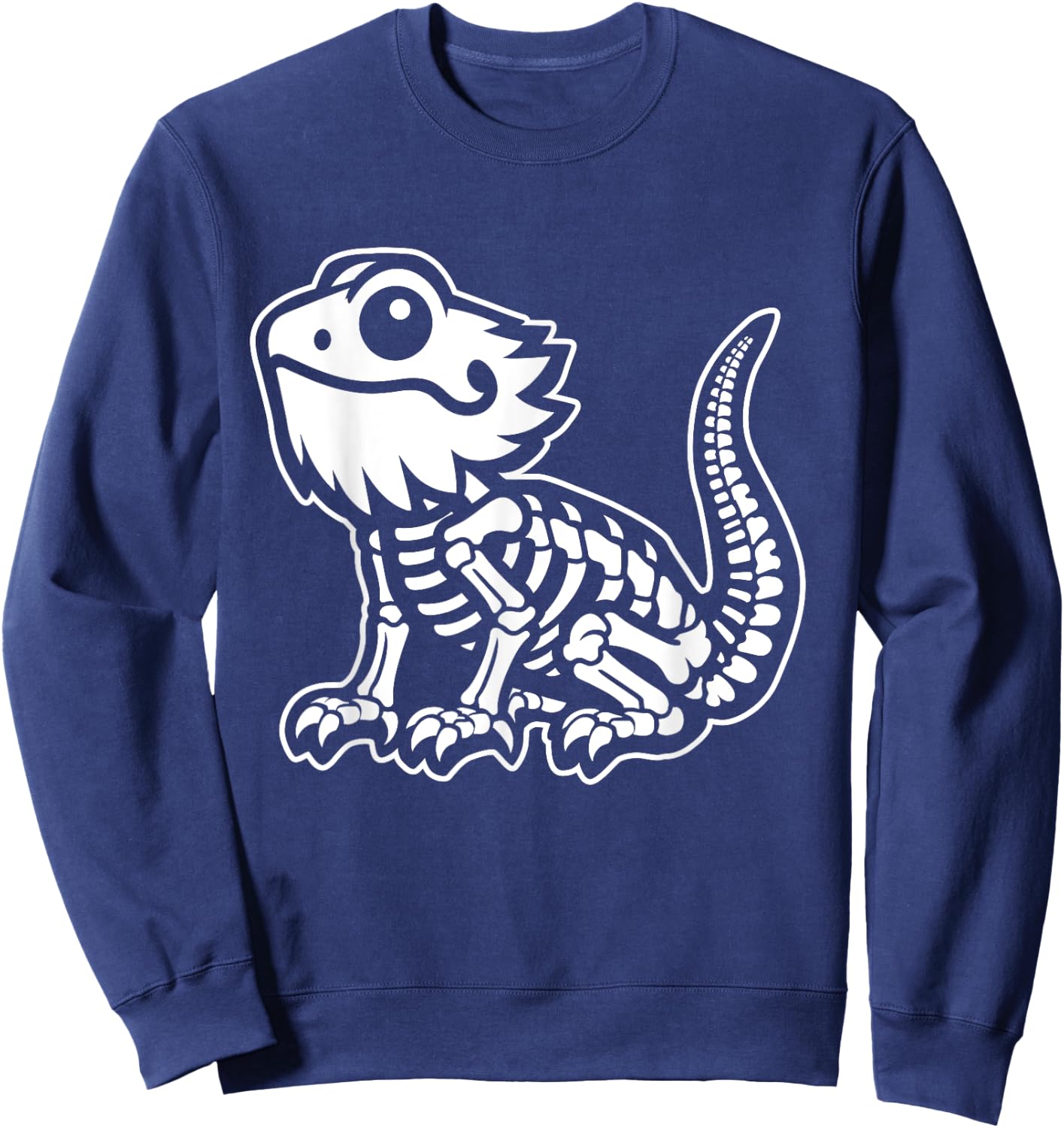 Xray Skeleton Bearded Dragon Funny Lizard Beardie Sweatshirt - Sweatshirt | Navy