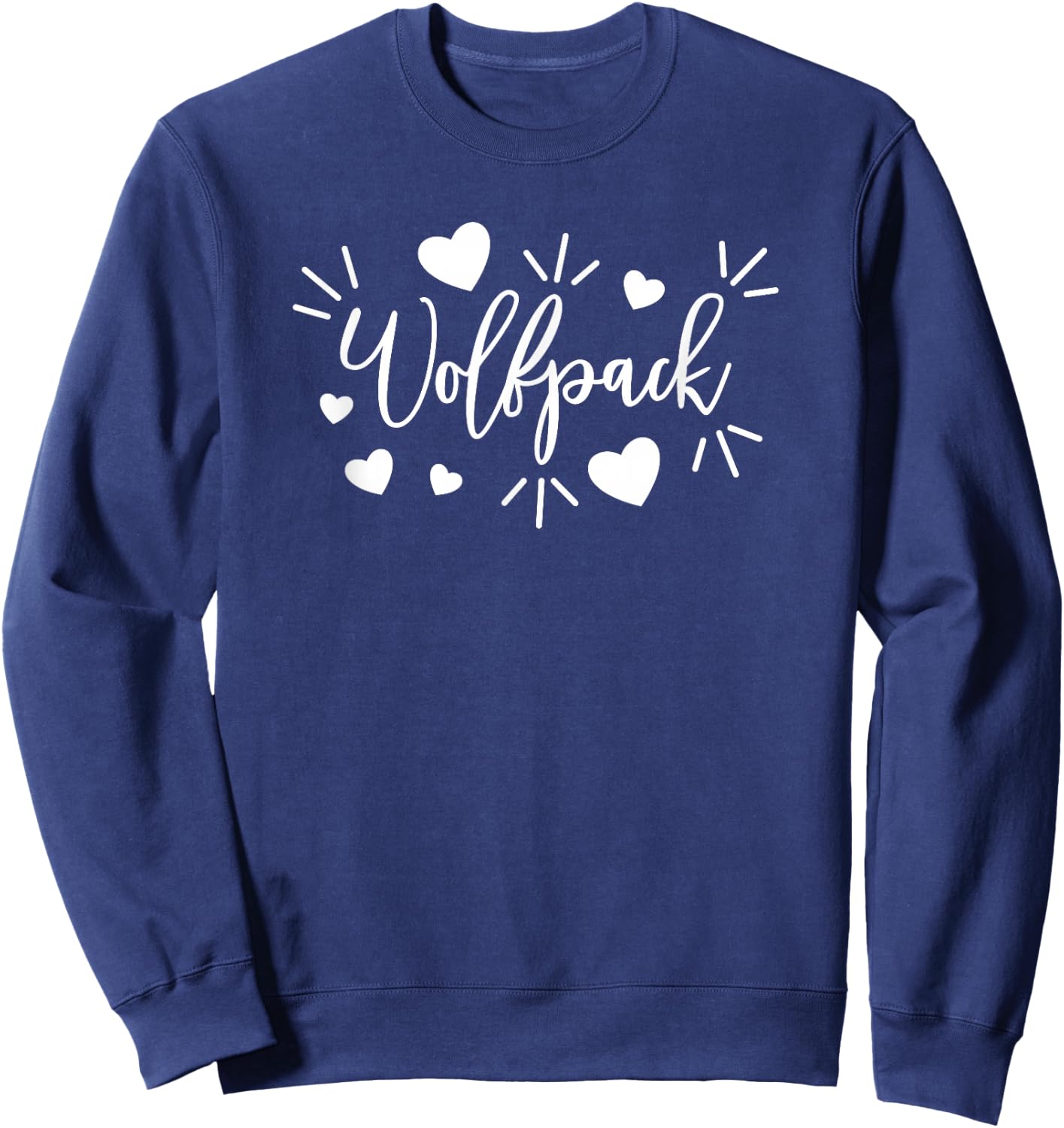 AS Wolfpack sports team mascot Sweatshirt - Sweatshirt | Navy