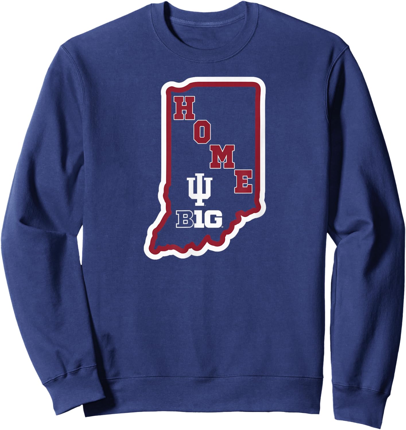 Indiana Hoosiers Big 10 Home State Officially Licensed Sweatshirt - Sweatshirt | Navy