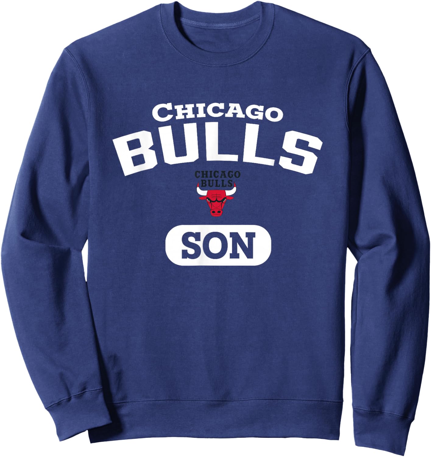 NBA Chicago Bulls Son Arched Team Logo Sweatshirt - Sweatshirt | Navy