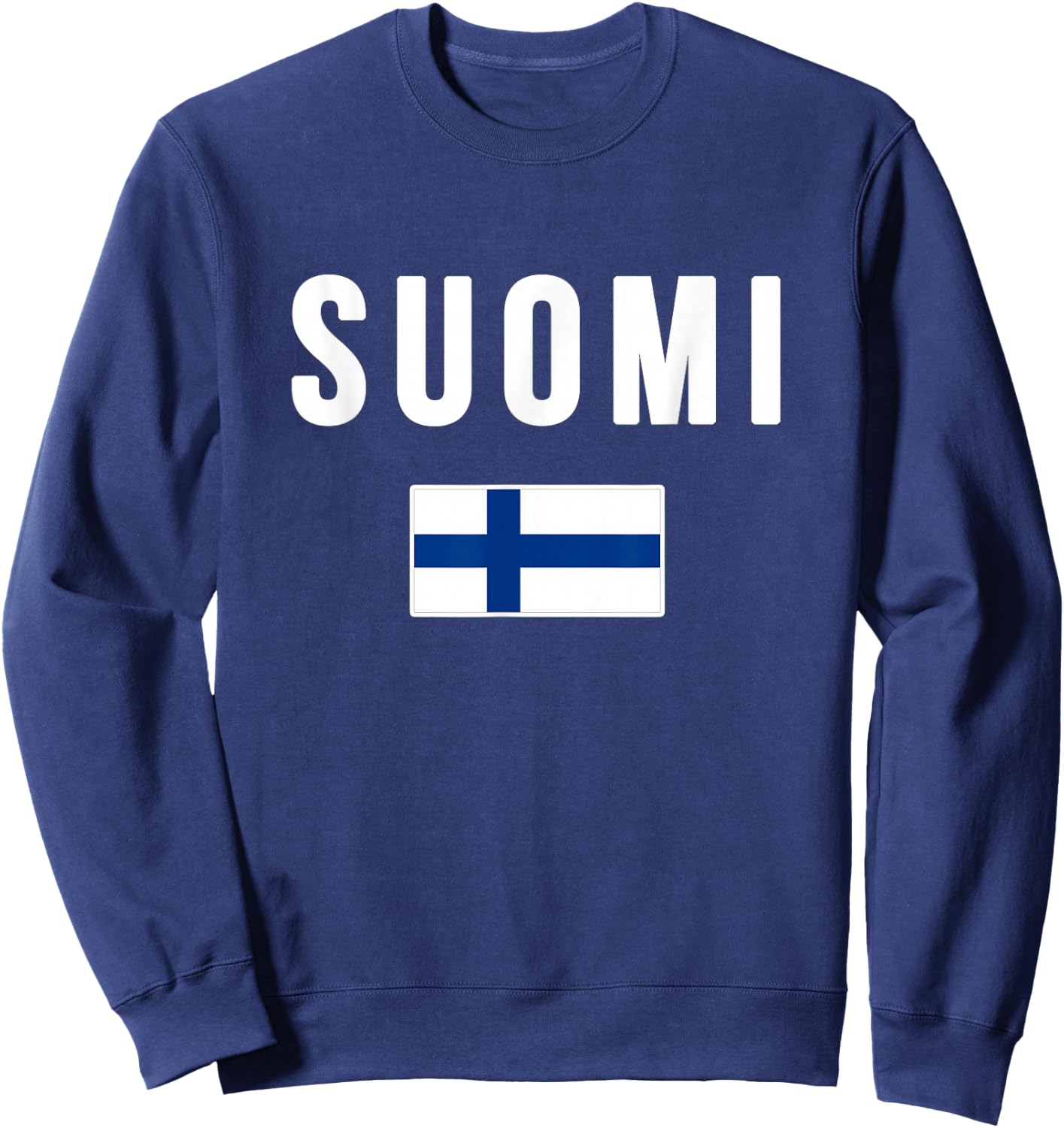 Finland Finnish Flag Suomi Sisu Souvenir Sweatshirt - Sweatshirt | Navy