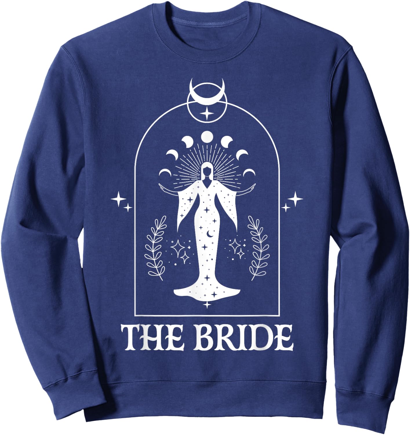 The Bride Coven Witch Bachelorette Matching Gothic Halloween Sweatshirt - Sweatshirt | Navy