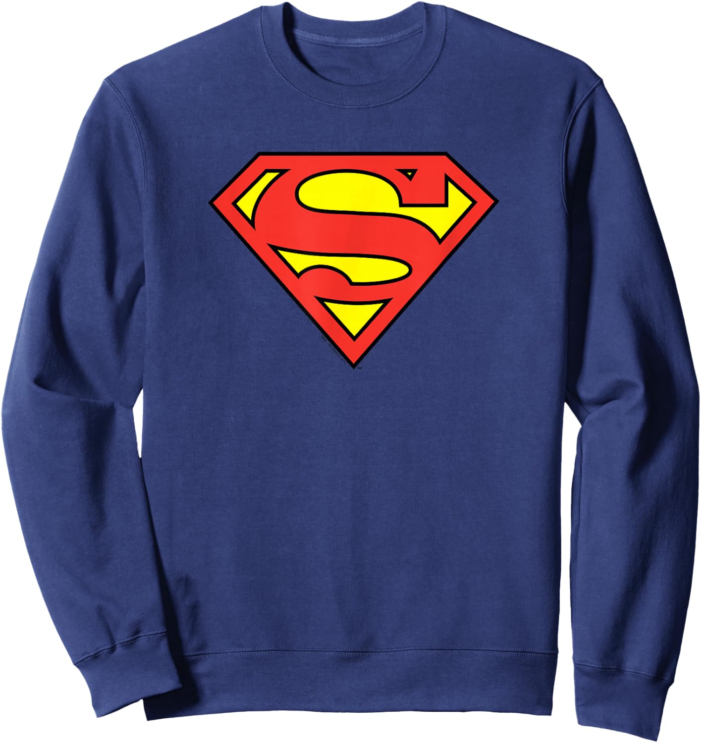 Superman Classic Logo Shield Sweatshirt - Sweatshirt | Navy