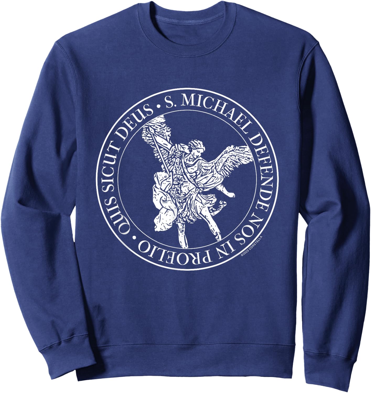 Quis Sicut Deus Sweatshirt - Sweatshirt | Navy