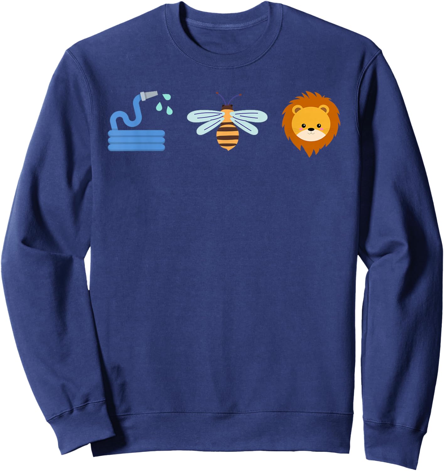 Hoes Bee Lion Shirt Funny Dad Husband Son Men Sweatshirt - Sweatshirt | Navy