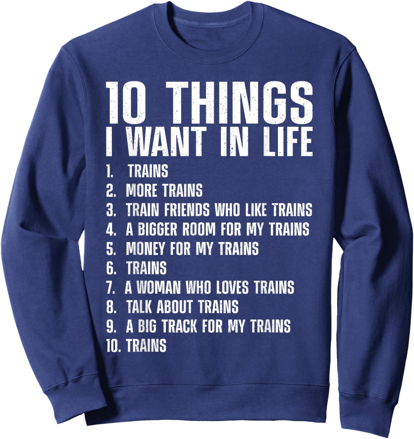 Cool Train Art Women Kids Railroad Model Train Lover Sweatshirt - Sweatshirt | Navy