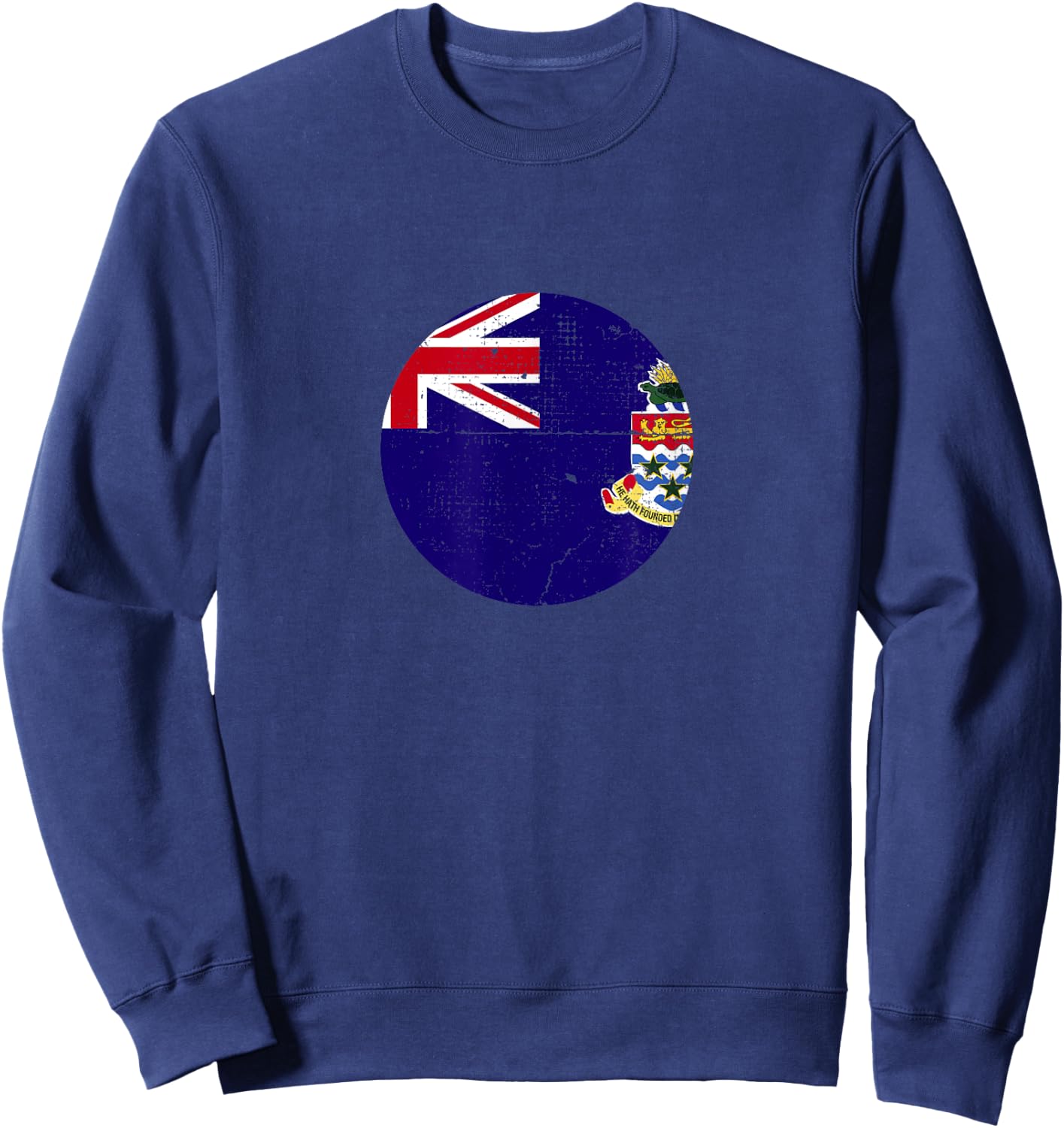 Cayman Islands Vintage Caymanian Flag Sweatshirt - Sweatshirt | Navy