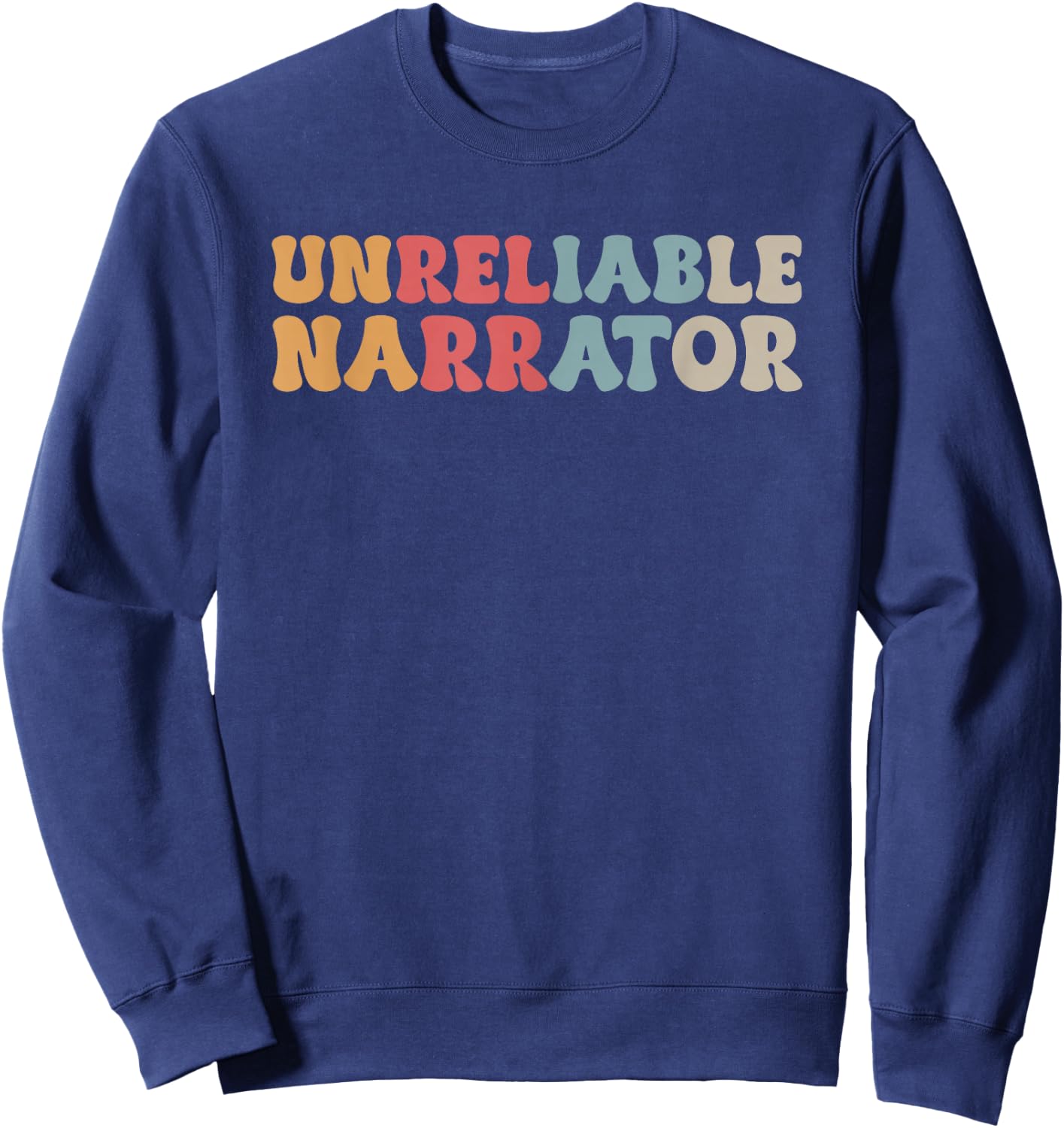 Unreliable Narrator Sweatshirt - Sweatshirt | Navy