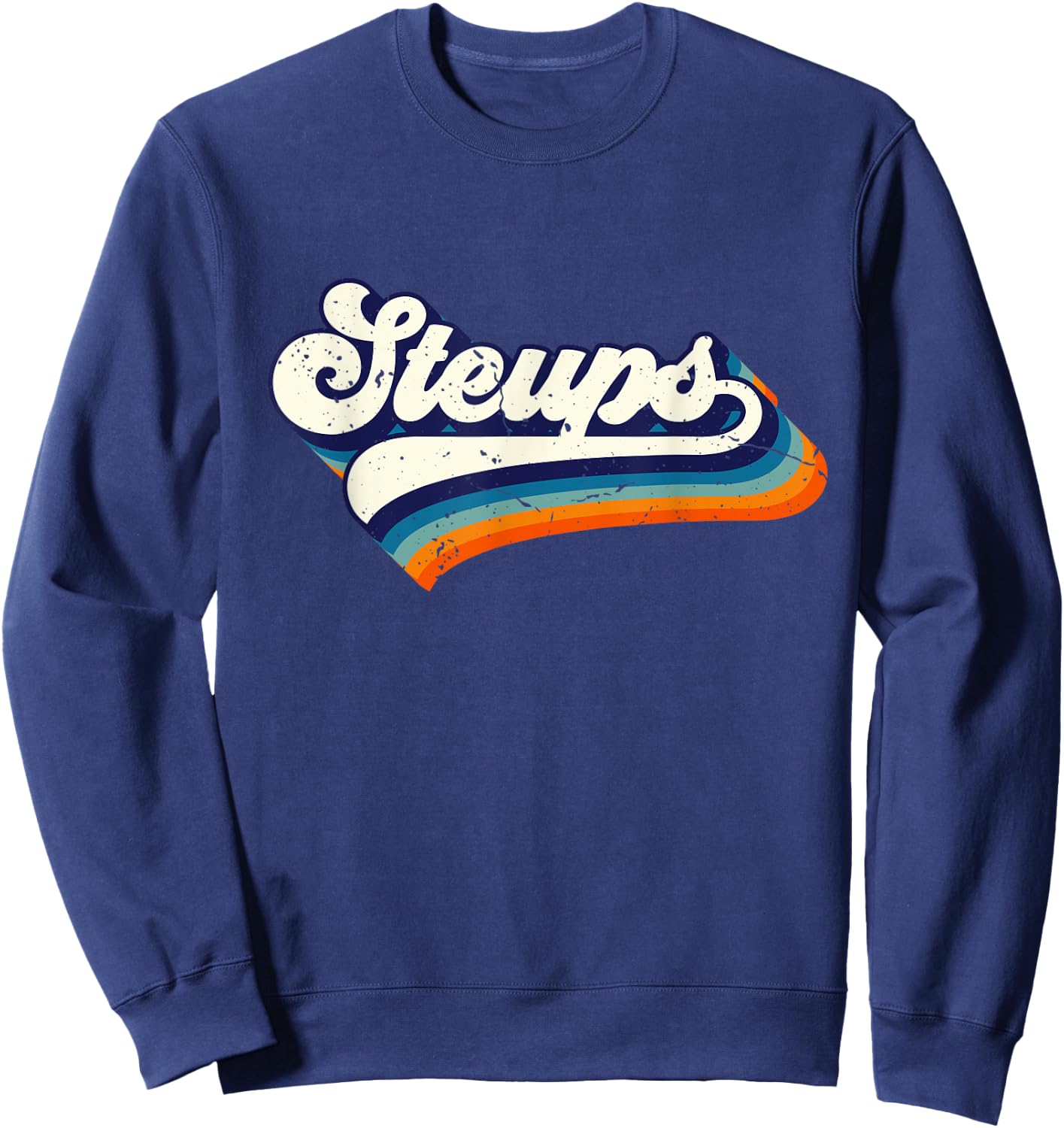 Steups Trinidad and Tobago Funny Pride Flag Retro style Sweatshirt - Sweatshirt | Navy