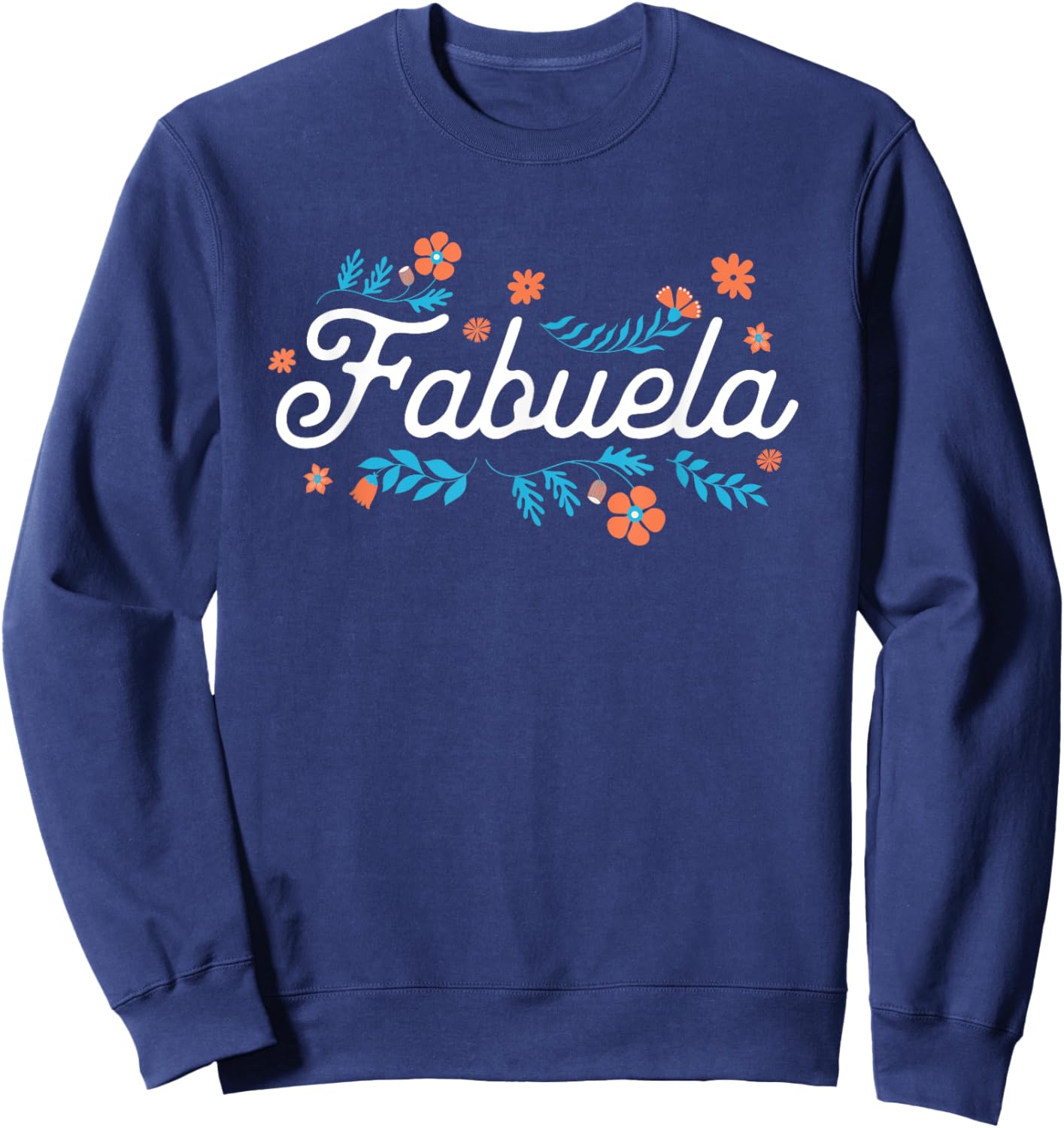 Floral Fabuela Fabulous Grandma Sweatshirt - Sweatshirt | Navy