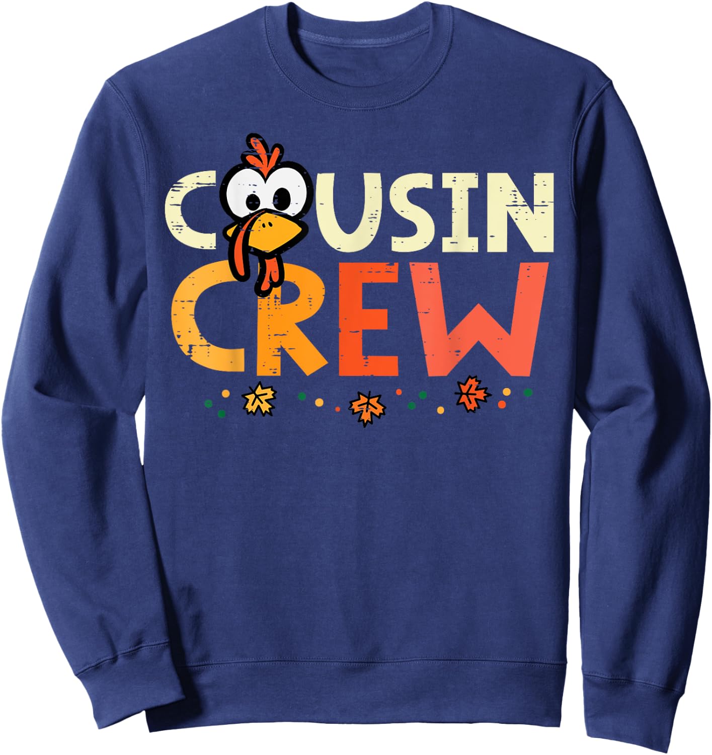Thanksgiving Cousin Crew Squad Fall Boys Girls Kid Women Men Sweatshirt - Sweatshirt | Navy
