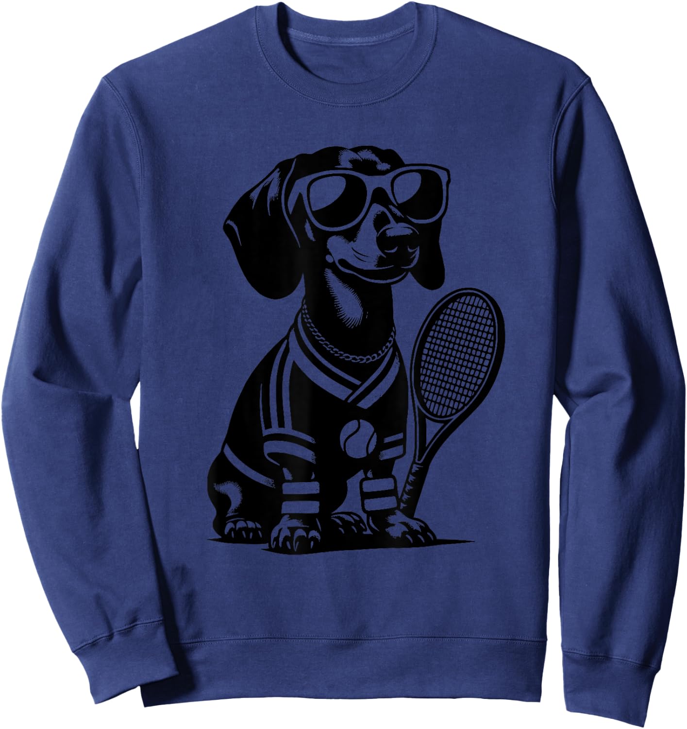 Dachshund Wiener Dog Owner Tennis Player Sweatshirt - Sweatshirt | Navy