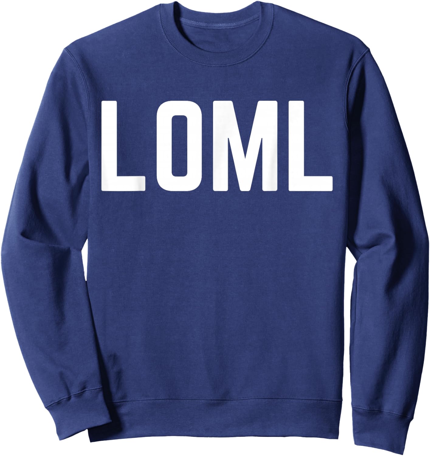 LOML Cute Couples Date, Valentines and Anniversary Sweatshirt - Sweatshirt | Navy