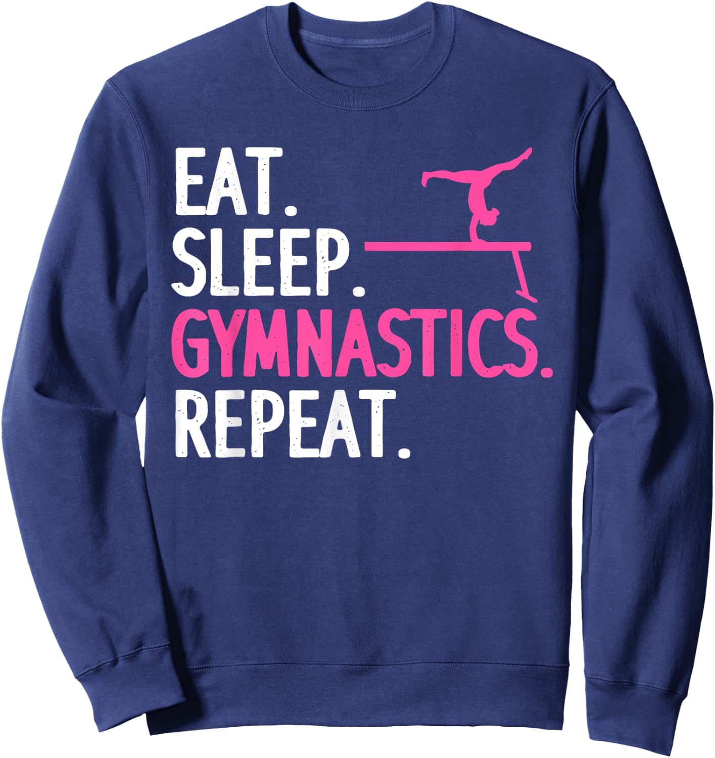 Funny Gymnastics Girls Gymnast Handstand Tumbling Sweatshirt - Sweatshirt | Navy