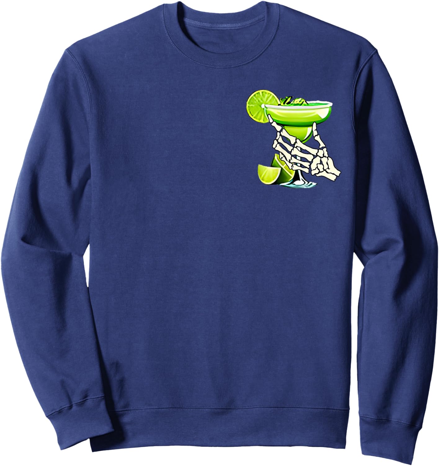 Chip Dippin Margartta Sippin Cinco De Mayo 2 sided Sweatshirt - Sweatshirt | Navy