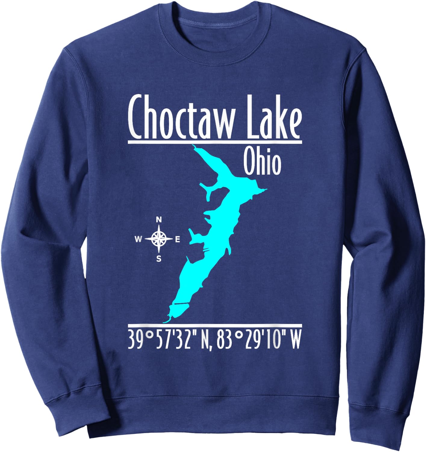 Modern Choctaw Lake - Ohio Sweatshirt - Sweatshirt | Navy