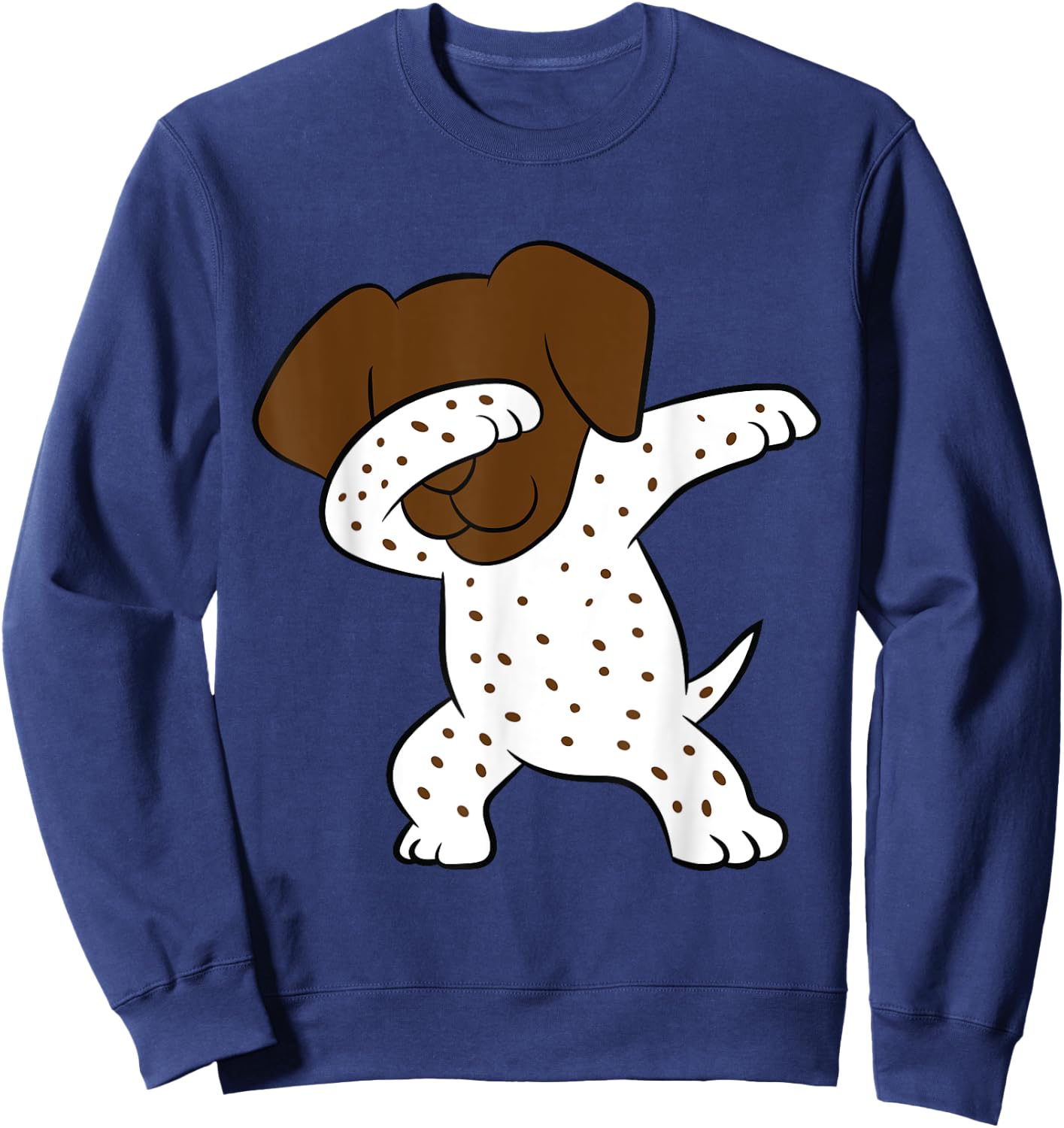 Dabbing German Shorthaired Pointer Cute Dabbing GSP Dog Sweatshirt - Sweatshirt | Navy