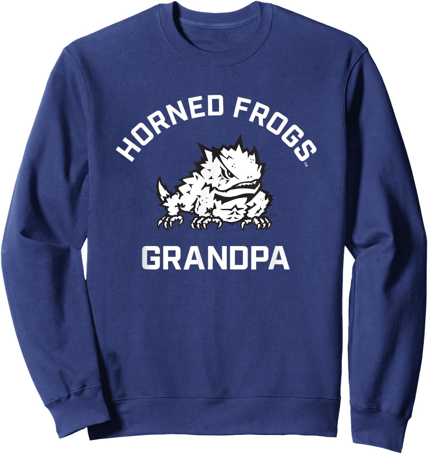 TCU Horned Frogs Arched Grandpa Sweatshirt - Sweatshirt | Navy