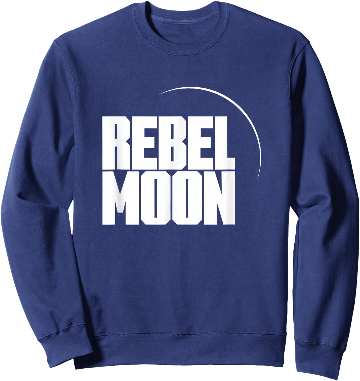 Rebel Moon White Text Movie Logo Sweatshirt - Sweatshirt | Navy