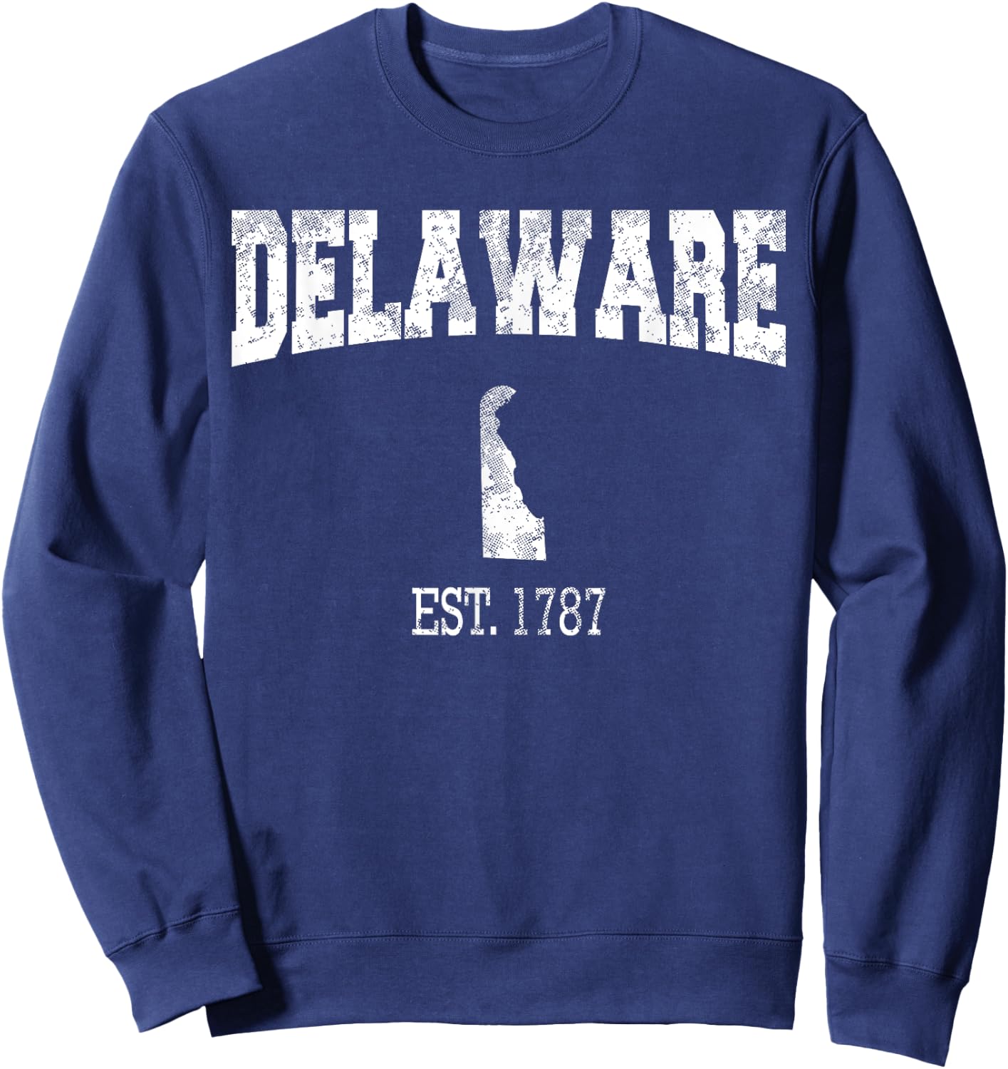 Delaware Vintage Sports Design DE Sweatshirt - Sweatshirt | Navy
