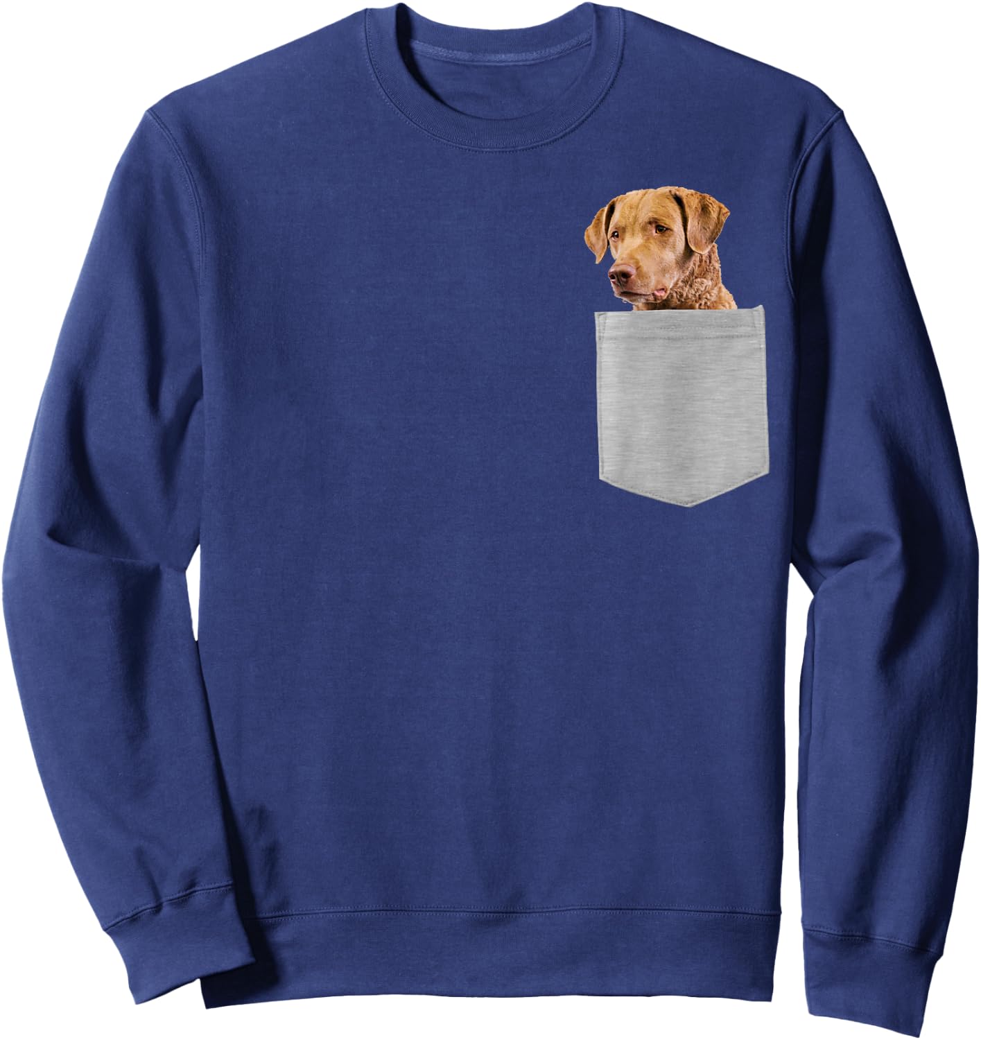 Dog in Your Pocket Chesapeake Bay Retriever Sweatshirt - Sweatshirt | Navy