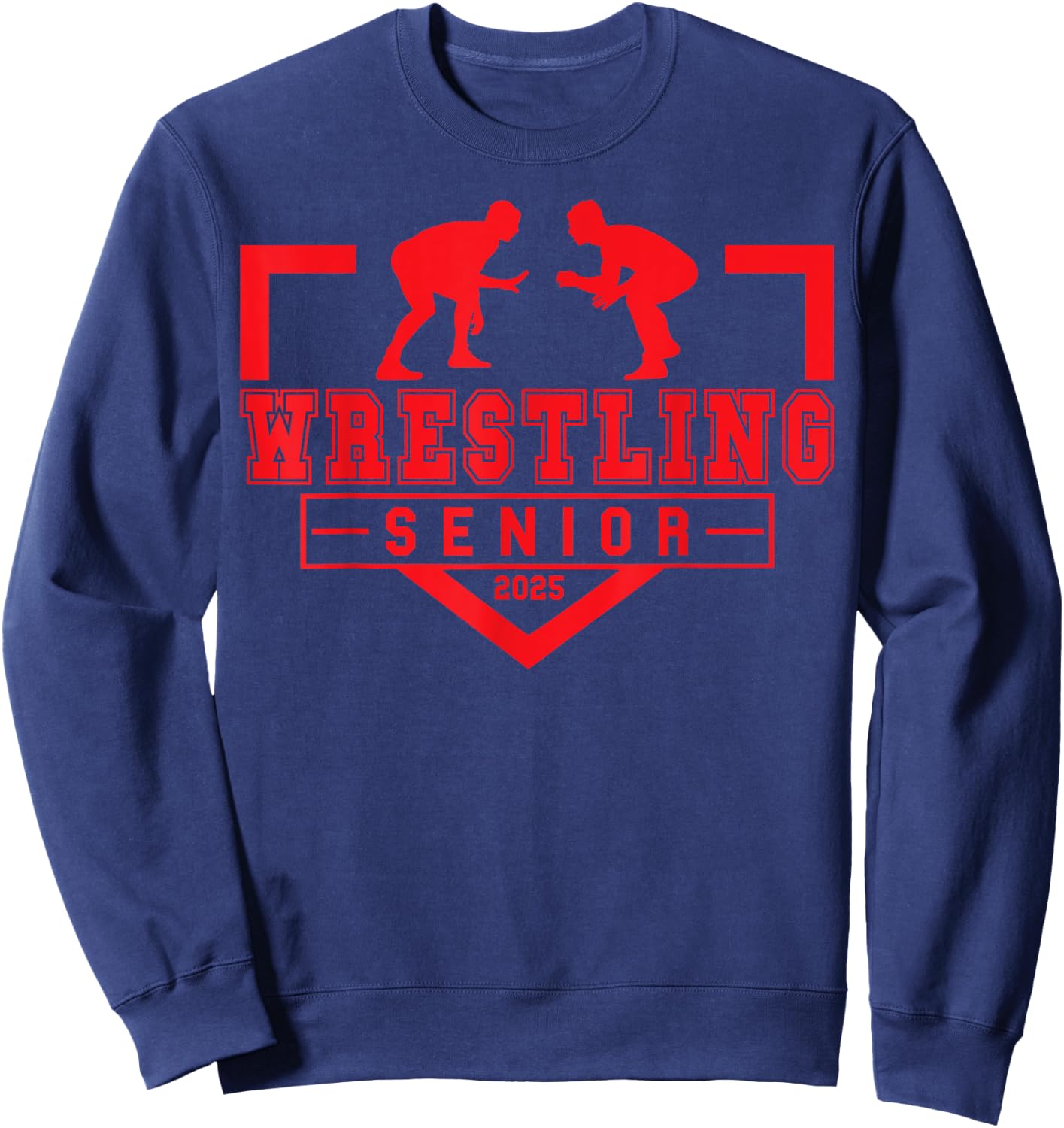 Wrestling Senior Night Wrestling Senior 2025 Graduation 11 Sweatshirt - Sweatshirt | Navy