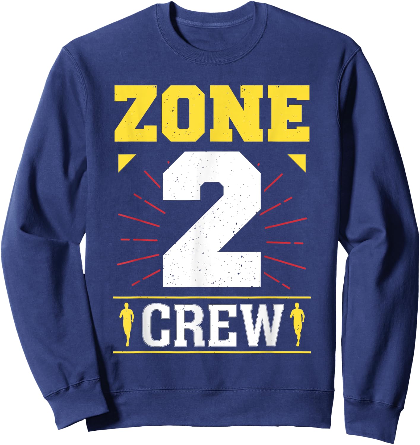 Zone 2 Crew Fitness Training Cardio Sport Zone 2 Sweatshirt - Sweatshirt | Navy