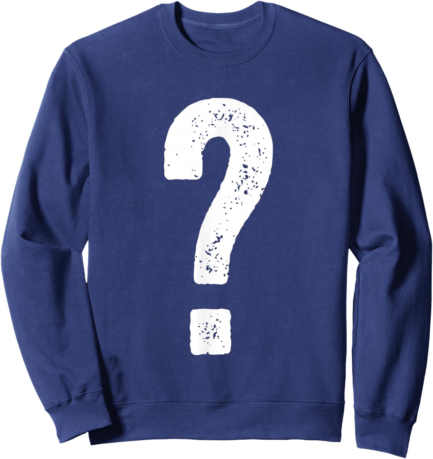 Question Mark Shirt Couple Men Women Kids Guess Who Costume Sweatshirt - Sweatshirt | Navy