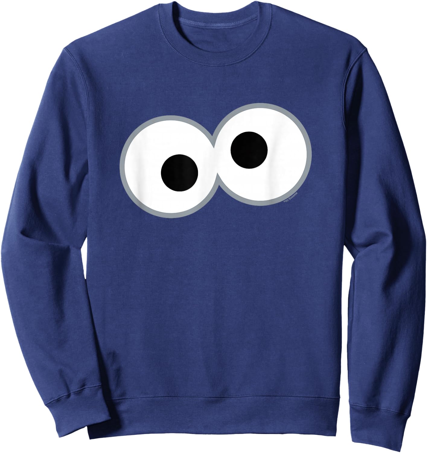 Sesame Street Cookie Monster Eyes Halloween Costume Sweatshirt - Sweatshirt | Navy