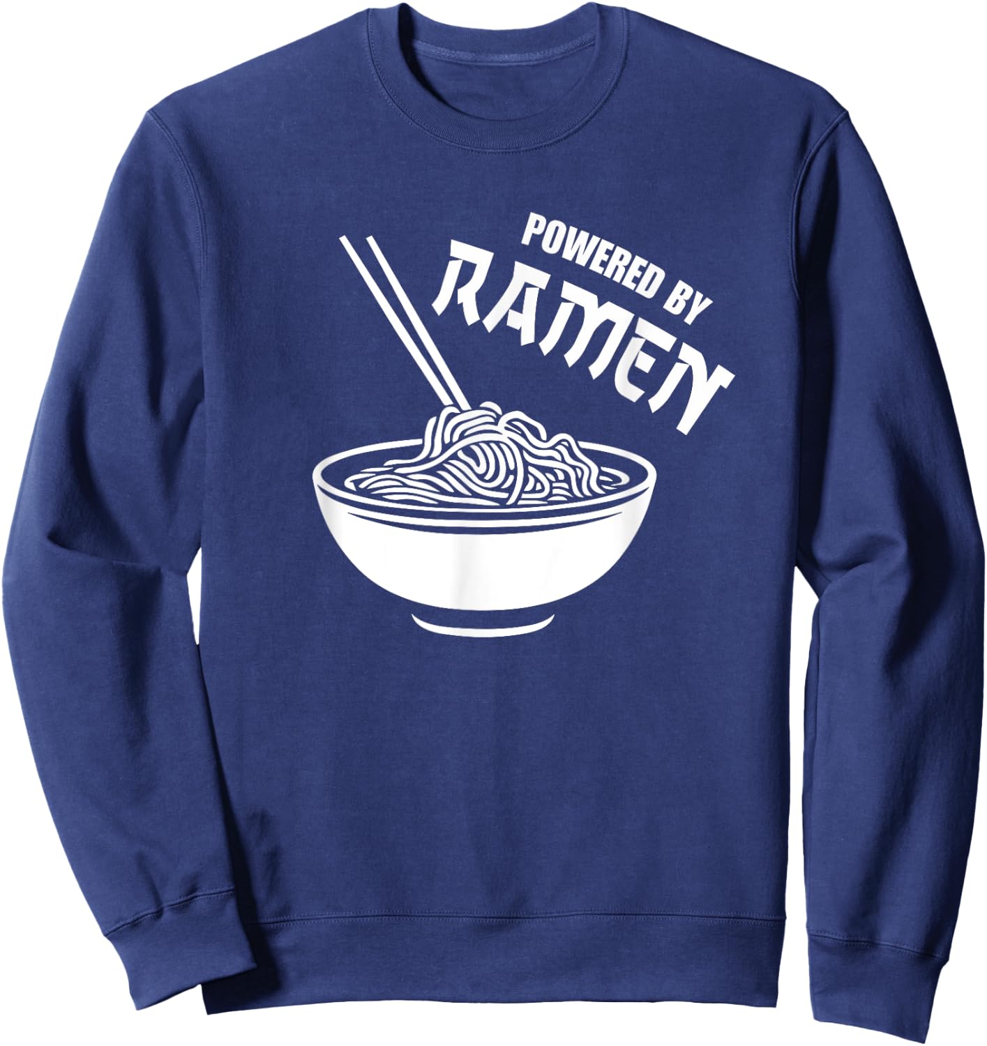 Vintage Powered By Ramen Sweatshirt - Sweatshirt | Navy