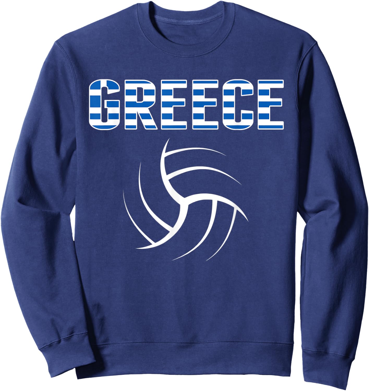 Greece Volleyball Lovers Jersey - Greek Flag Sport Fans Sweatshirt - Sweatshirt | Navy