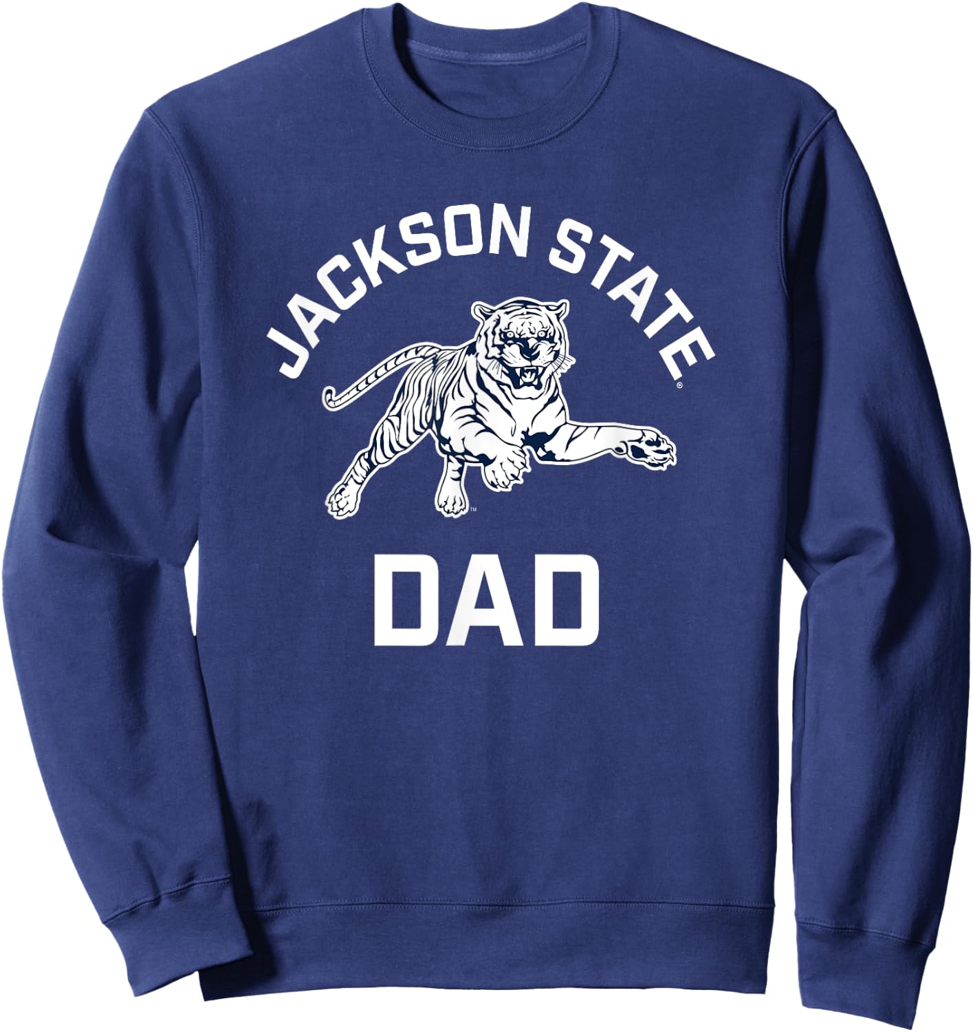 Jackson State University Tigers Arched Dad Sweatshirt - Sweatshirt | Navy