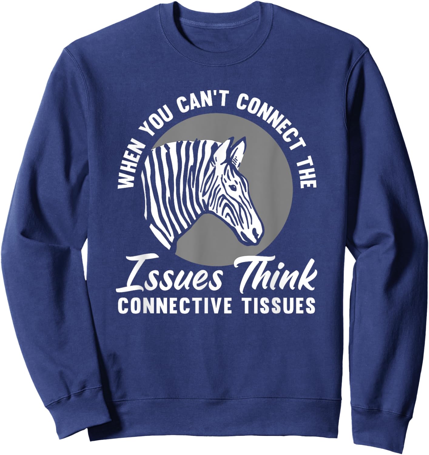 Ehlers Danlos Warrior EDS Ehlers Danlos Syndrome Awareness Sweatshirt - Sweatshirt | Navy