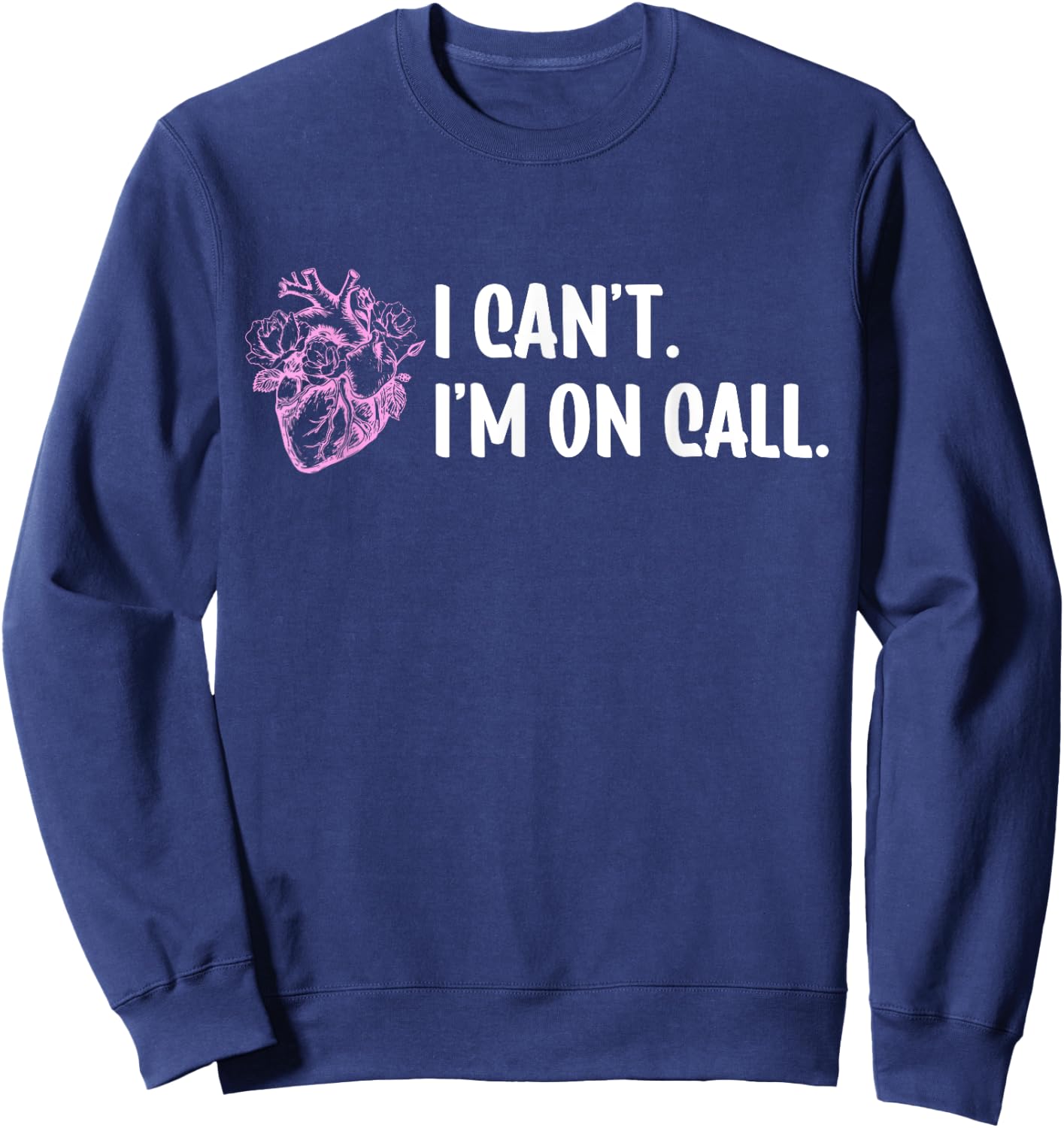 Cardiac Cath Lab Technologist Funny -Adults Black Small Modern Fun Sweatshirt - Sweatshirt | Navy
