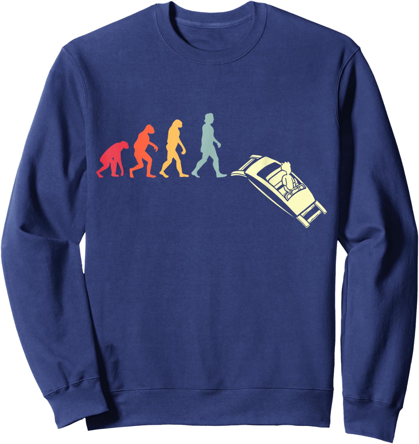 Vintage Amusement Park I Humorous Rollercoaster Sweatshirt - Sweatshirt | Navy