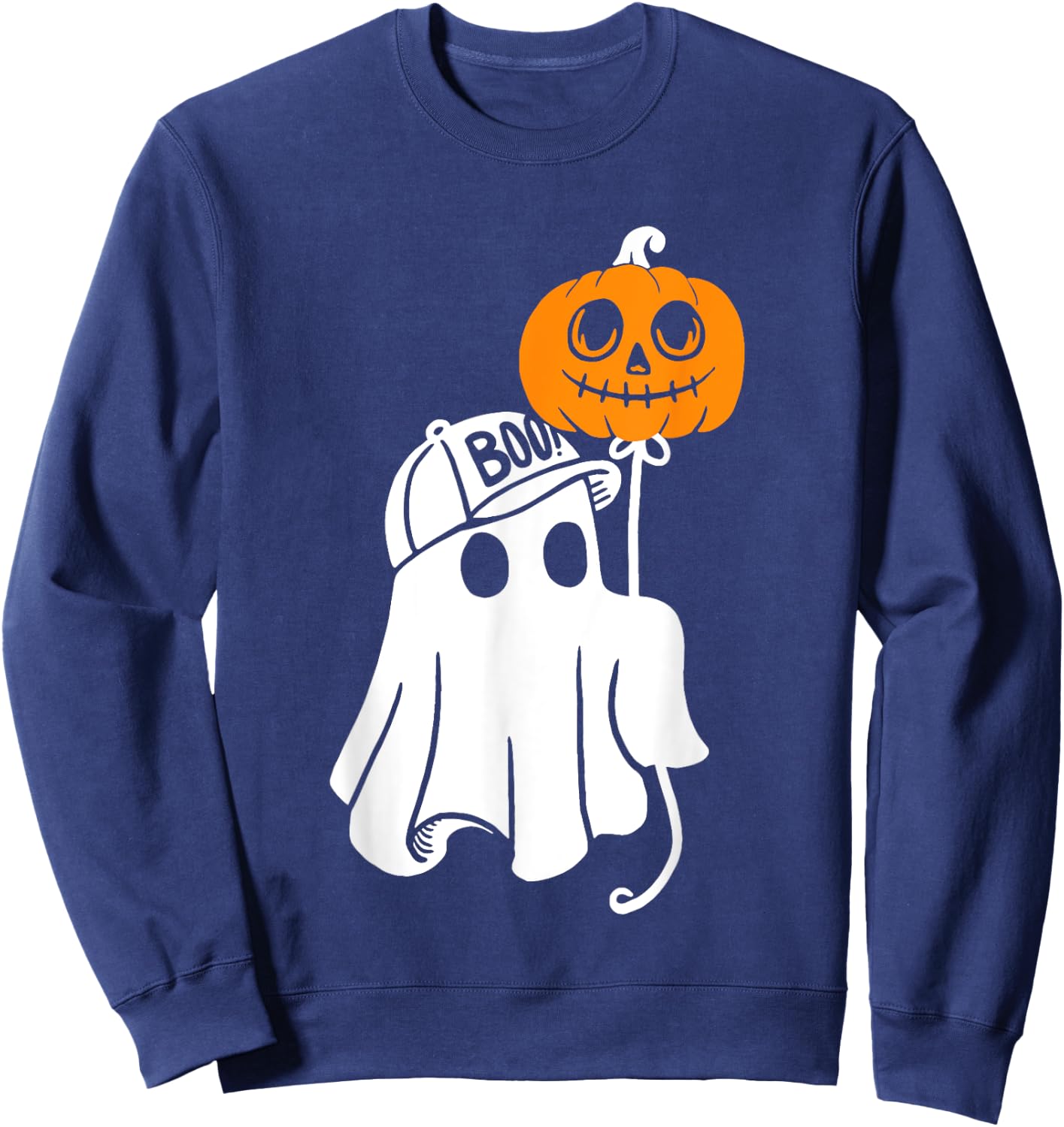 Buy Black Ghost Halloween Sweatshirt - Sweatshirt | Navy