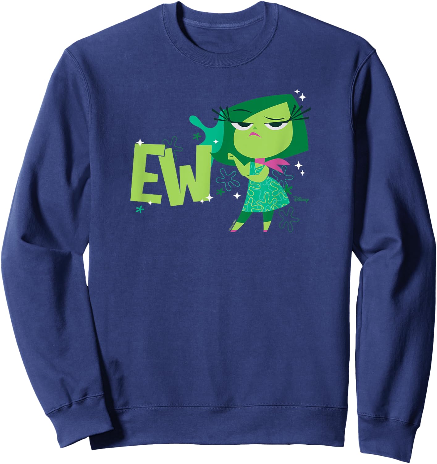 Inside Out 2 - Disgust Emotion Character EW Sweatshirt - Sweatshirt | Navy