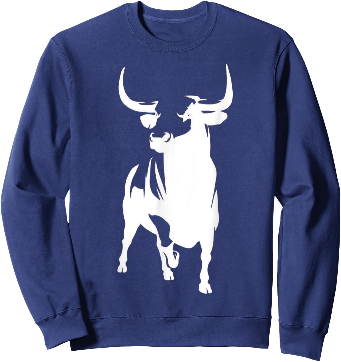 Angry Raging Bull - Majestic & Bodacious Bull Riding Sweatshirt - Sweatshirt | Navy