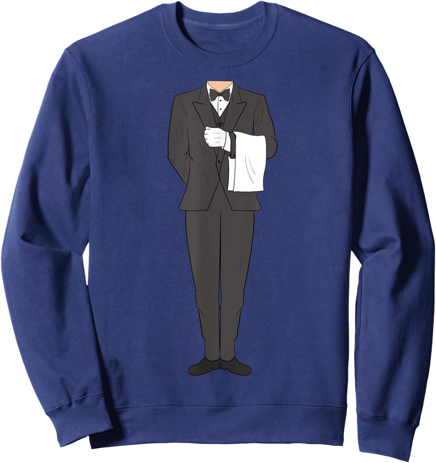 Butler Halloween Costume Outfit Funny Sweatshirt - Sweatshirt | Navy