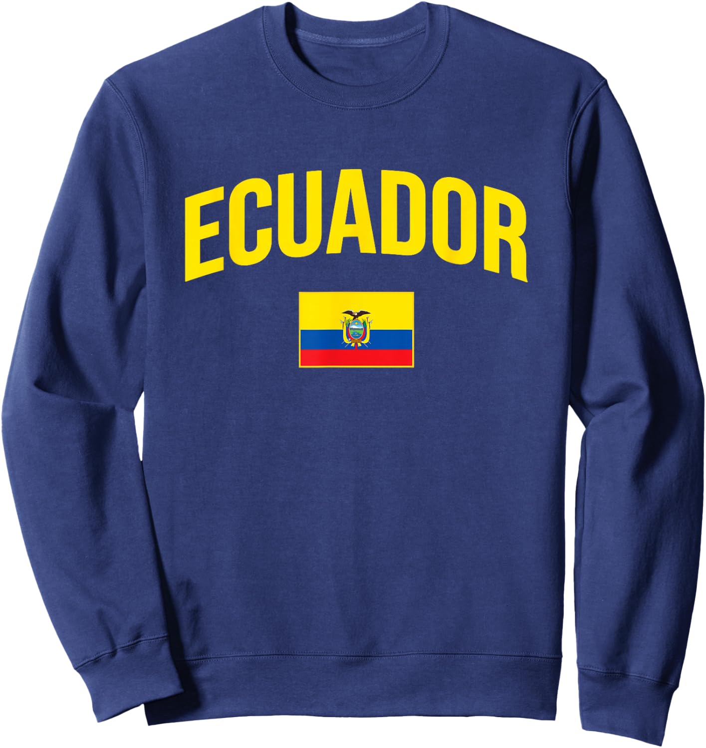 Ecuador - Flag of Ecuador - Throwback Design - Classic Sweatshirt - Sweatshirt | Navy