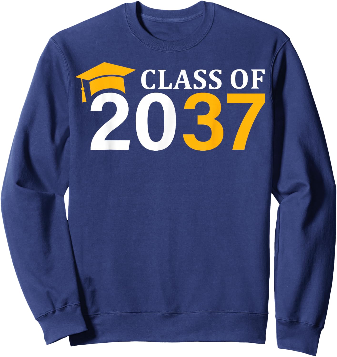 Class of 2037 Grow With Me Kindergarten K-12 Class of 2037 Sweatshirt - Sweatshirt | Navy