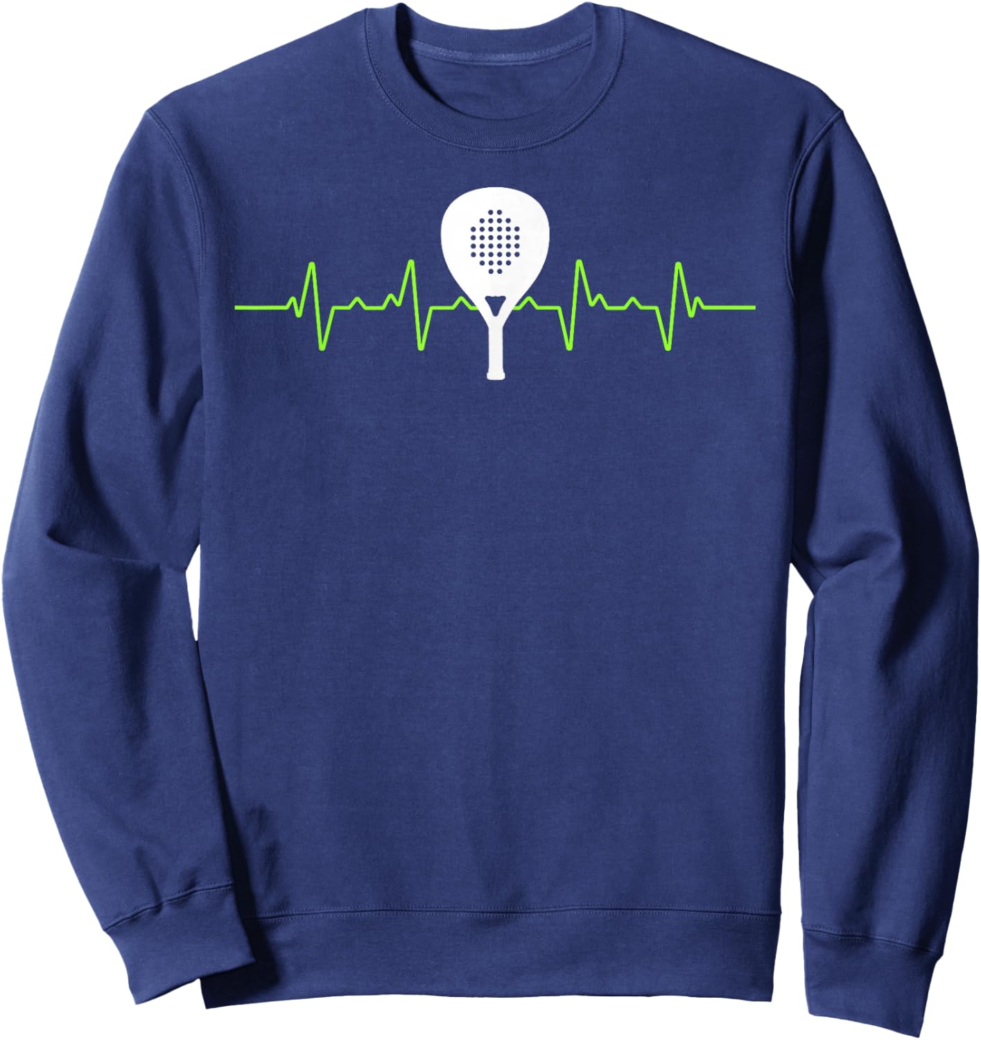 Padel Heartbeat Padel Player Paddle Tennis Padel Tennis Sweatshirt - Sweatshirt | Navy