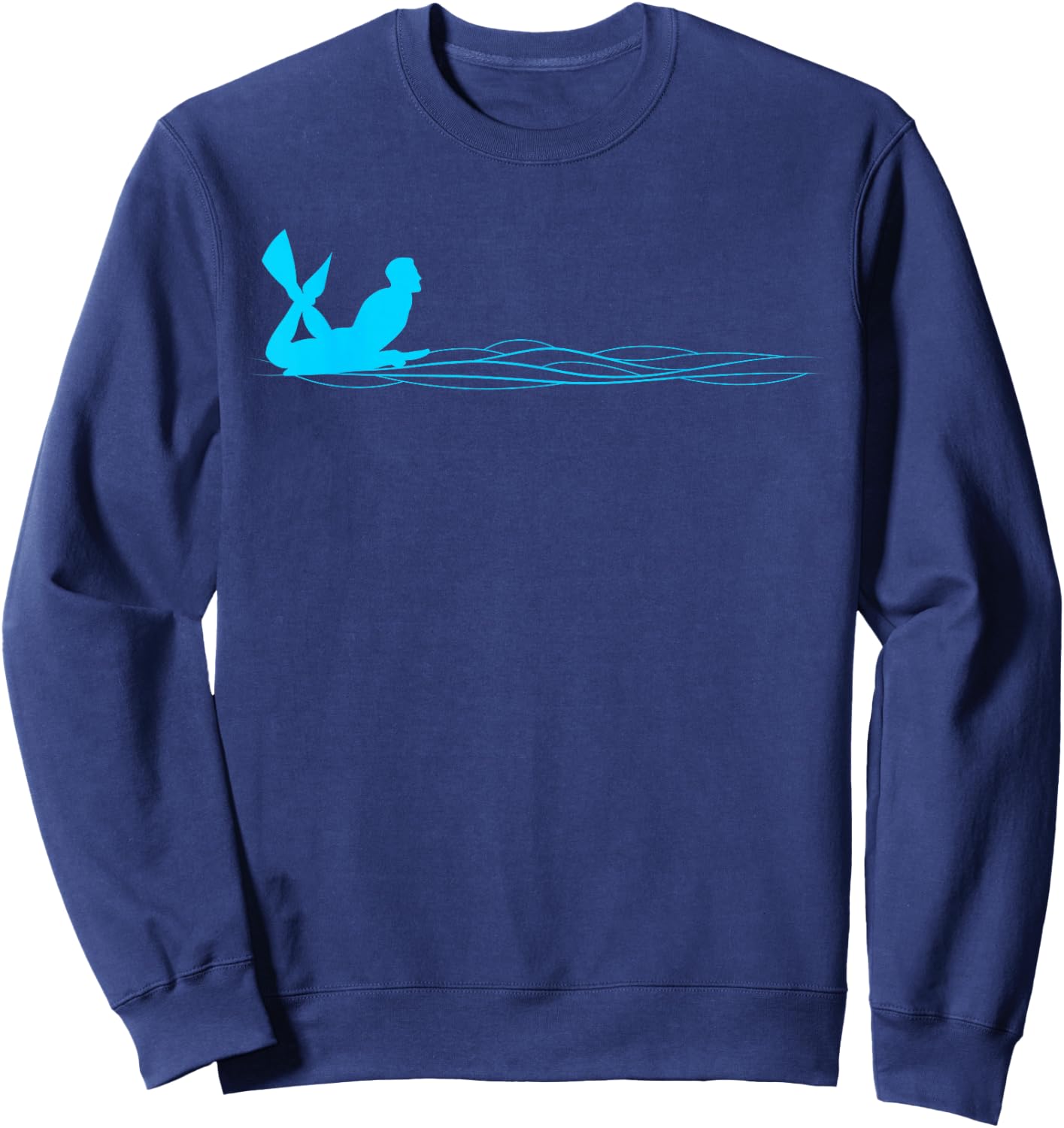 Minimalistic Bodyboard Graphic Sweatshirt - Sweatshirt | Navy