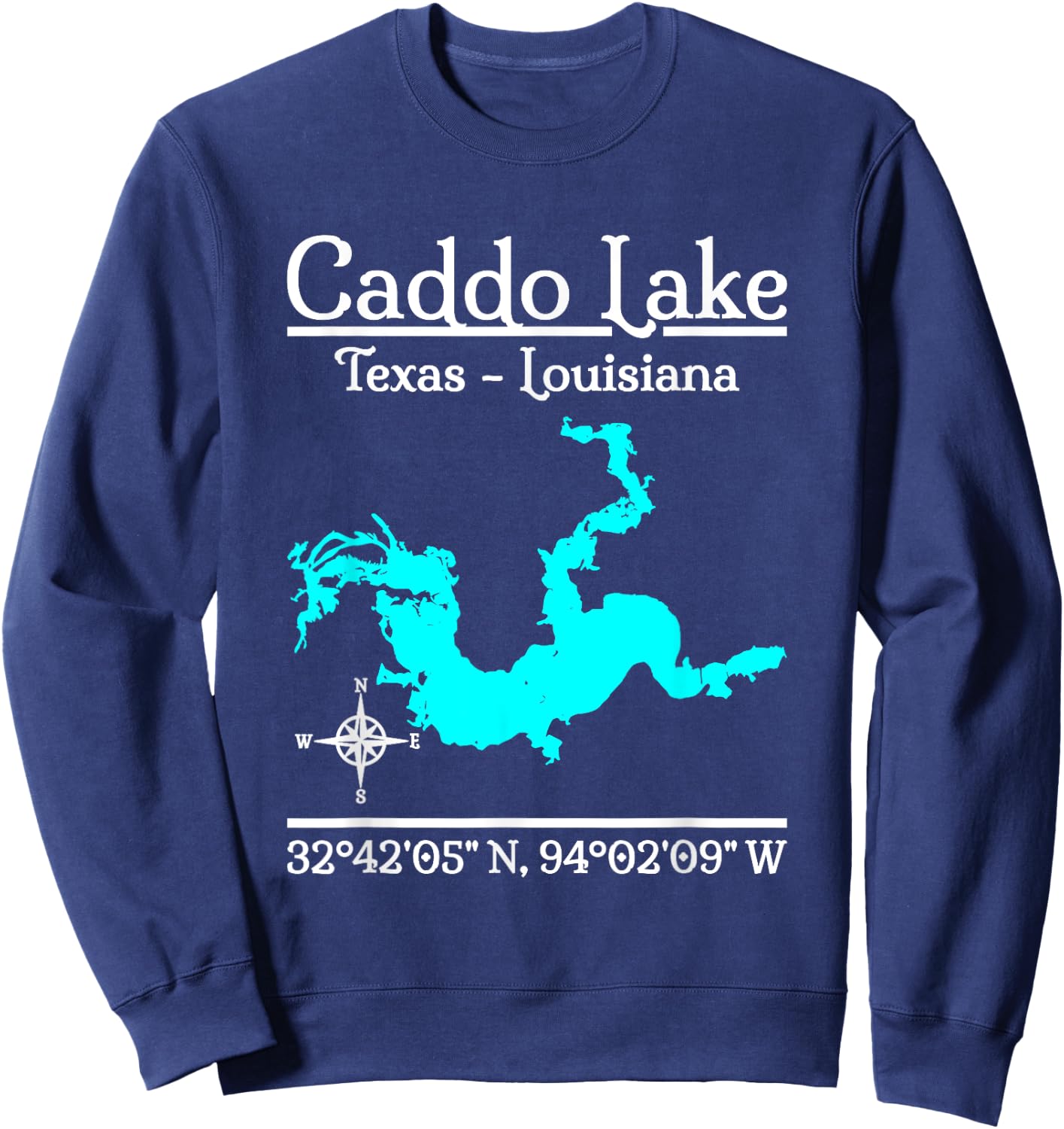 Caddo Lake - Texas - Louisiana Sweatshirt - Sweatshirt | Navy
