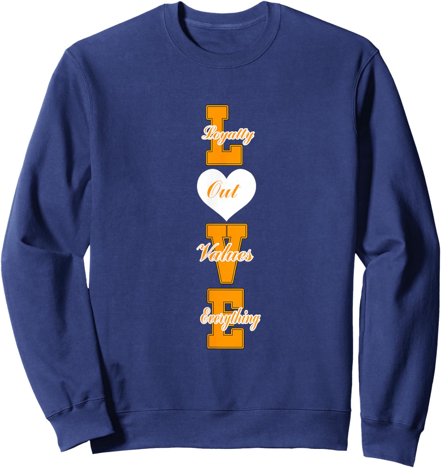 Orange Loyalty > Everything Orange Graphic Sweatshirt - Sweatshirt | Navy