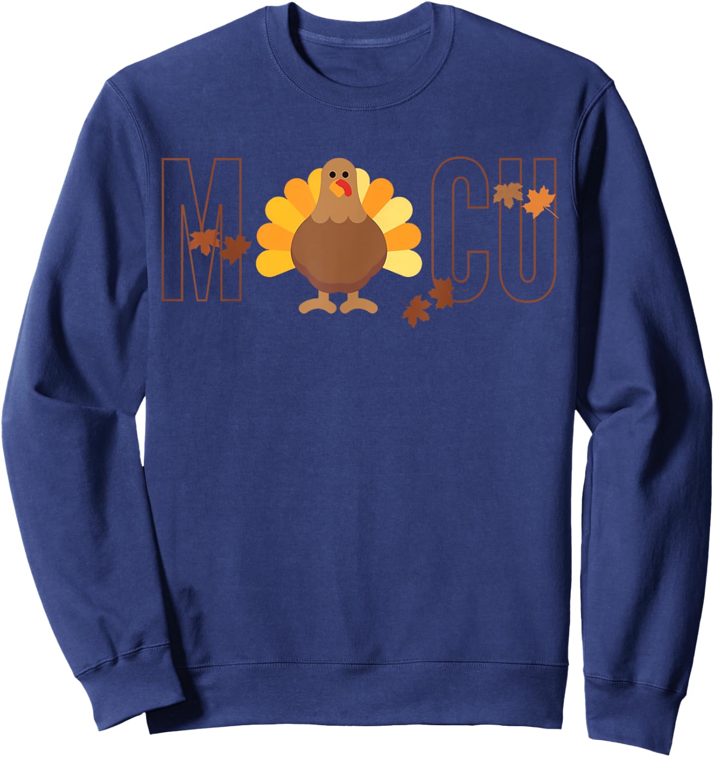 MICU Nurse Fall Turkey Medical Thanksgiving Hospital Party Sweatshirt - Sweatshirt | Navy