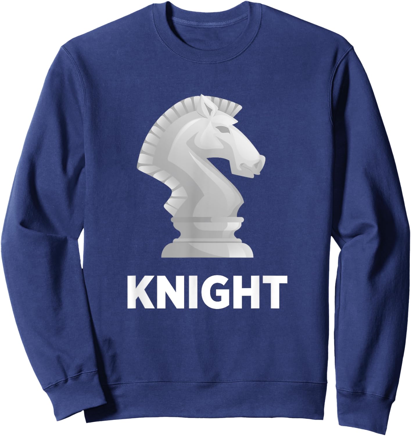 Knight Chess Piece Game Matching Simple Halloween Costume Sweatshirt - Sweatshirt | Navy